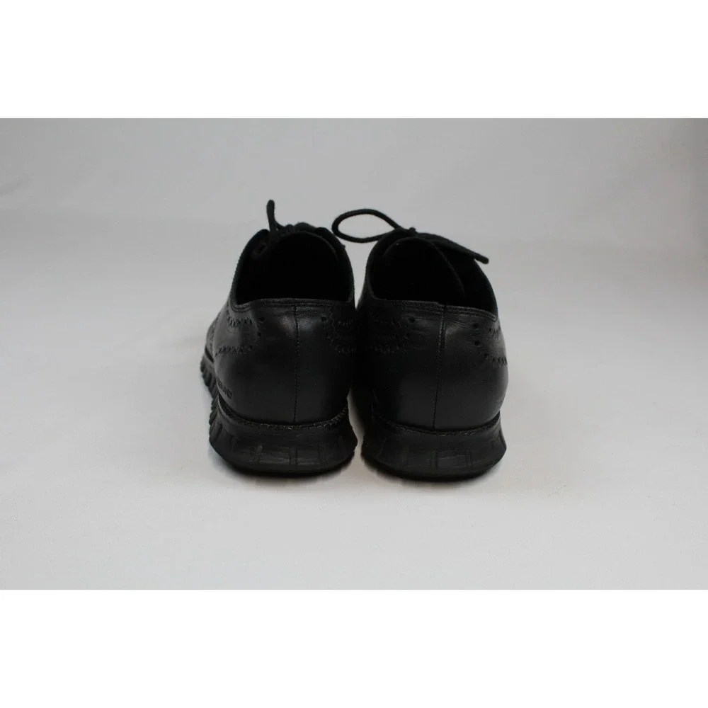 Cole Haan Zero Grand Mens Black Leather Wingtip Oxford Shoes C20719 - Size 11 M